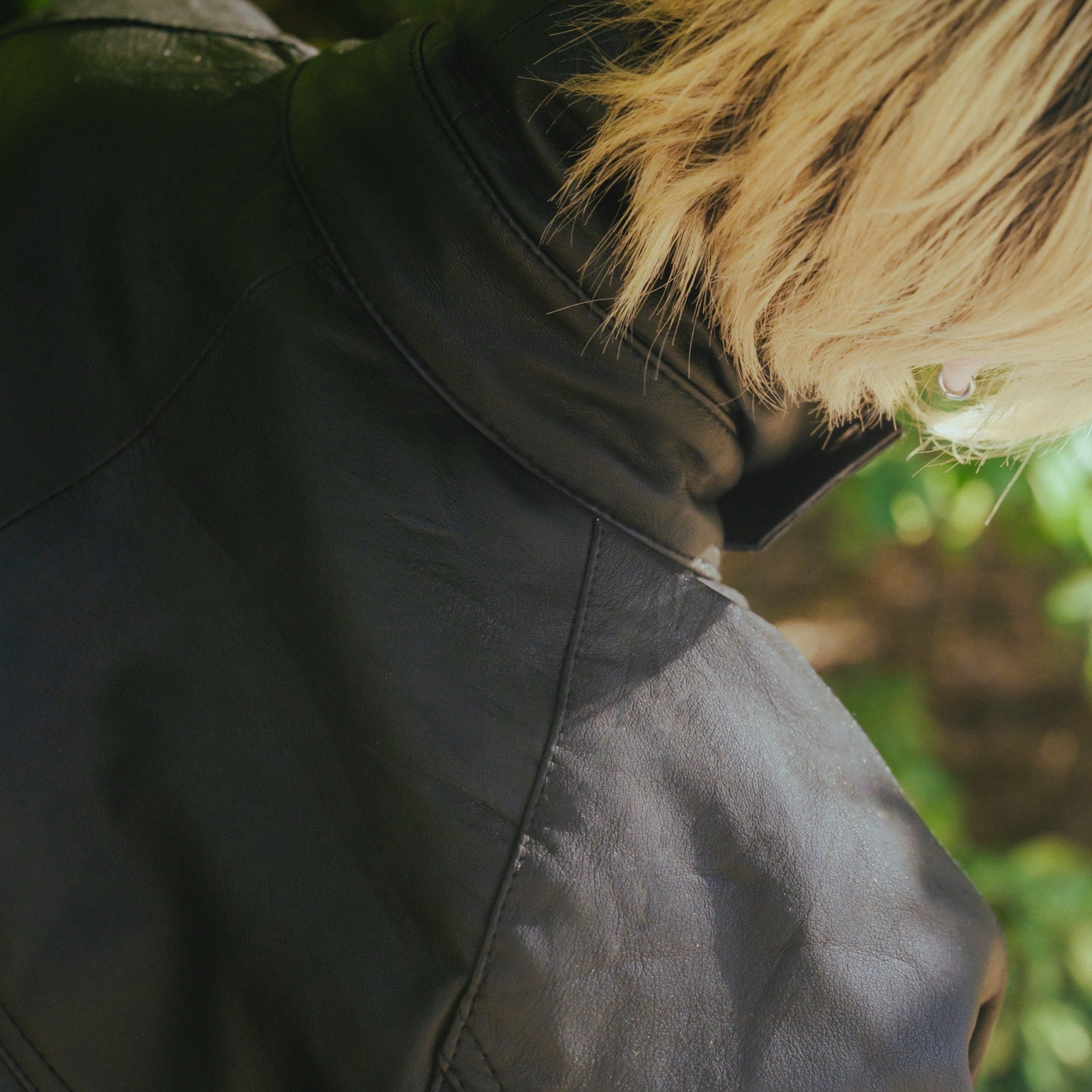 Leather JKT detail