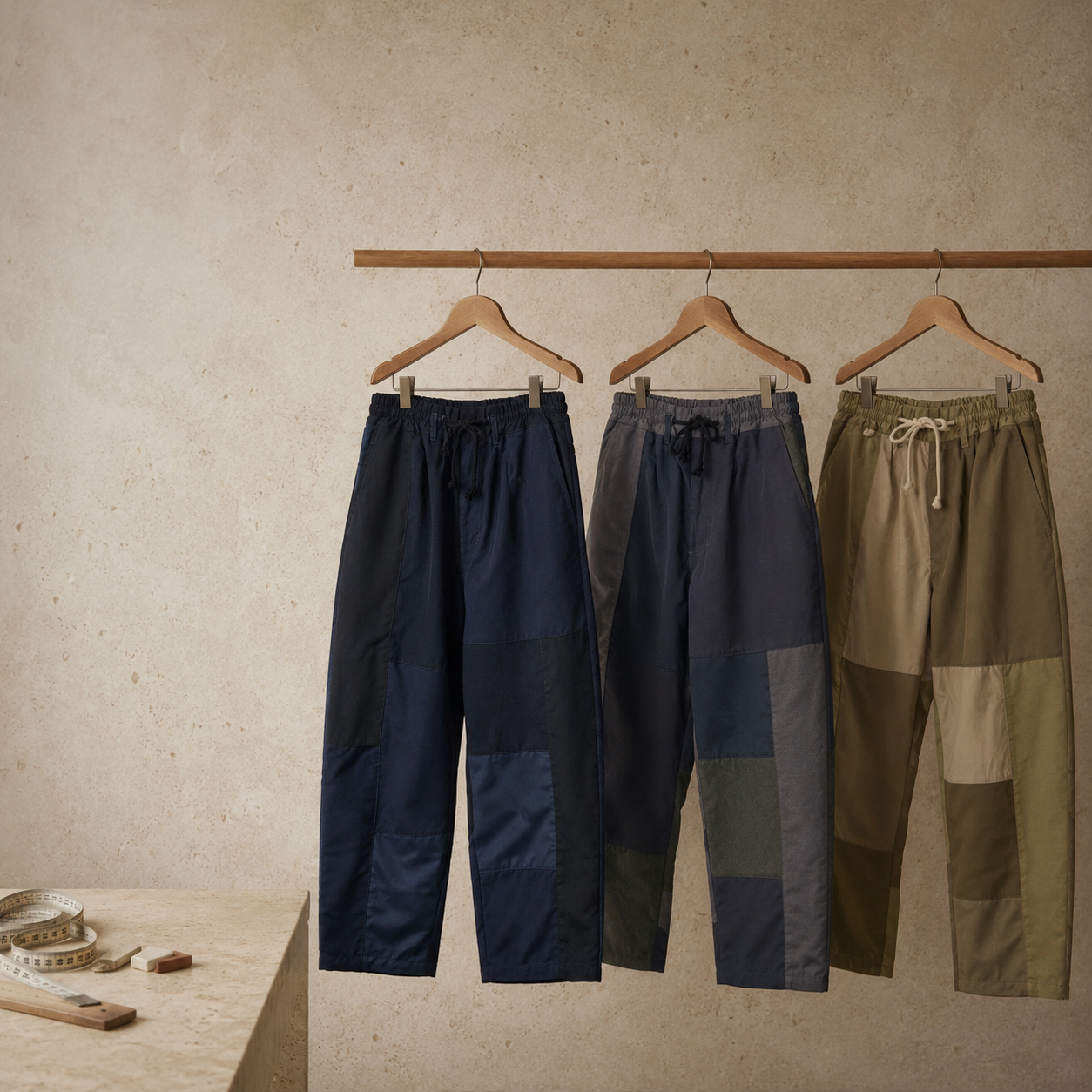 Suits Fabric Wide Easy Pants