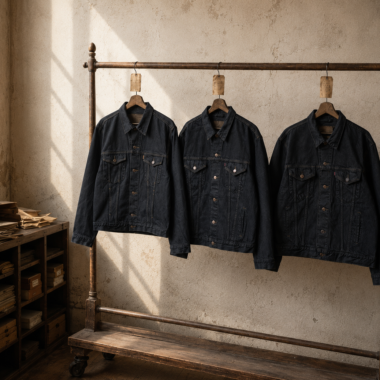 Levis Denim (Black overdye)