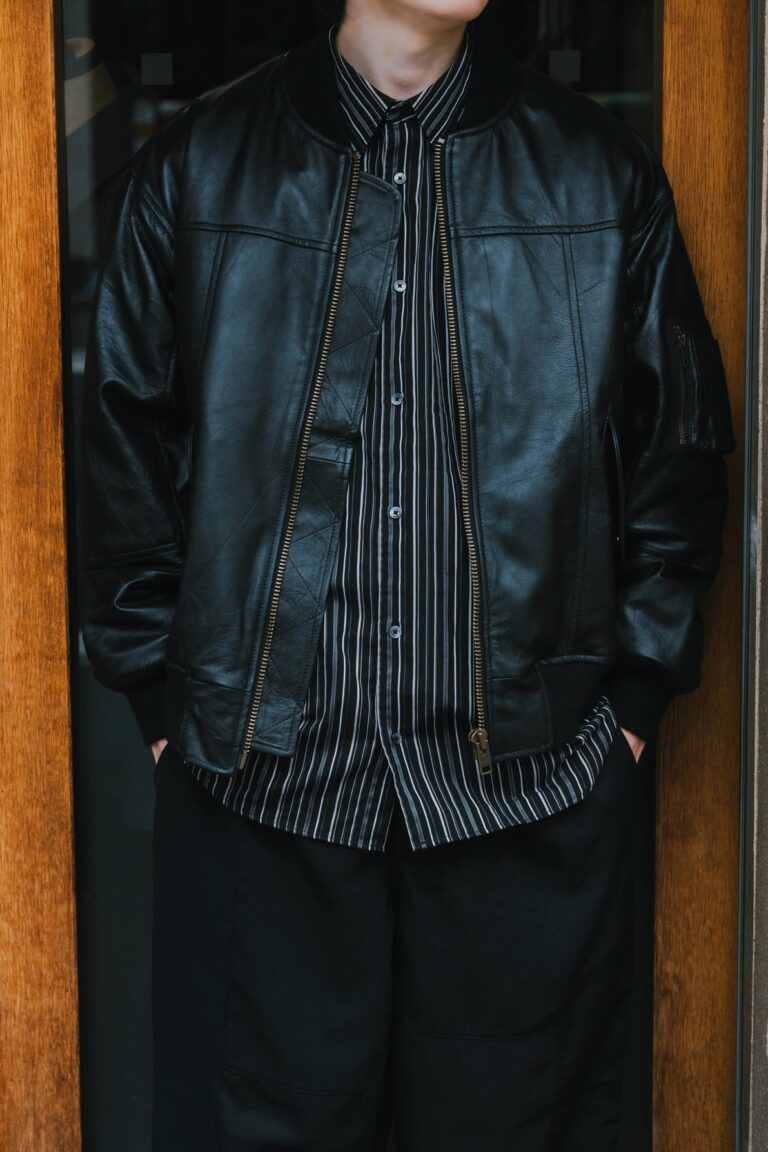 LEATHER BOMBER JKT（MA1）