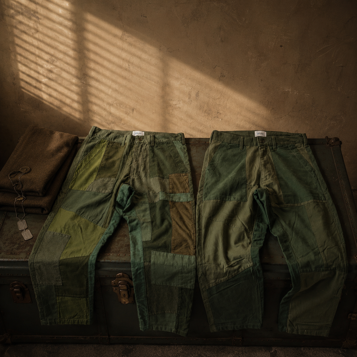 Remake Fatigue PatchWork Pants
